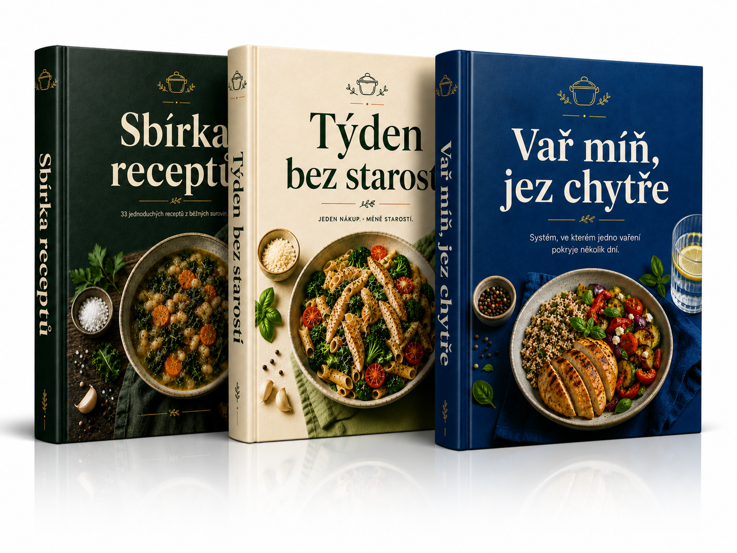 Mega set 3 knih — Kompletní systém vaření bez plýtvání